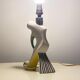 Ceramic lamp foot zoomorphic shape circa 1950