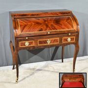 Mahogany and Rosewood Cylinder Desk, Louis XV period – 1st part XVI