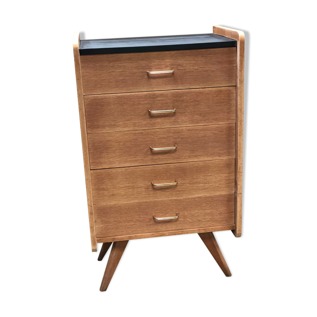 Meuble commode scandinave pieds compas | Selency