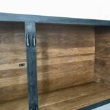 Black forged steel sideboard