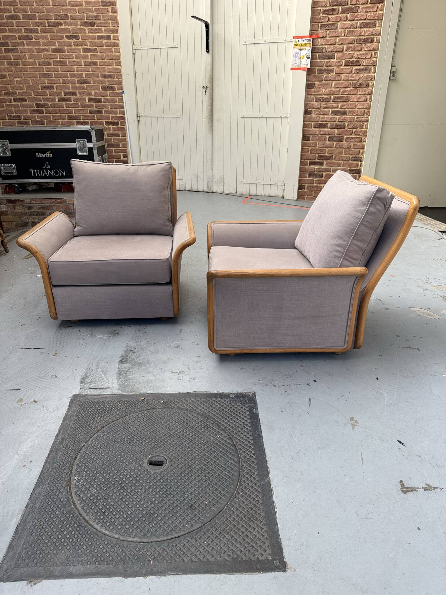 Pair of Scandinavian armchairs