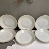 Hollow plates Limoges porcelain