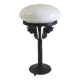 Art Deco table lamp in wrought iron and opaline - 1930s/40s