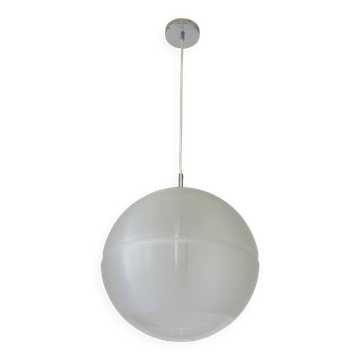Vintage hanging lamp Meblo Guzzini Sfera MCM plastic pendant light  1970's