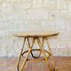 Bamboo and rattan side table circa 60's