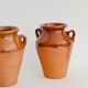 Pair of terracotta amphora vases