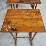 Set of 4 nesting tables Art Nouveau 1930s