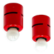 Pair of Red Stilnovo Wall or Ceiling Lamps as New, 1980s Italian Design