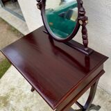 Traditional style solid wood dressing table with two drawers