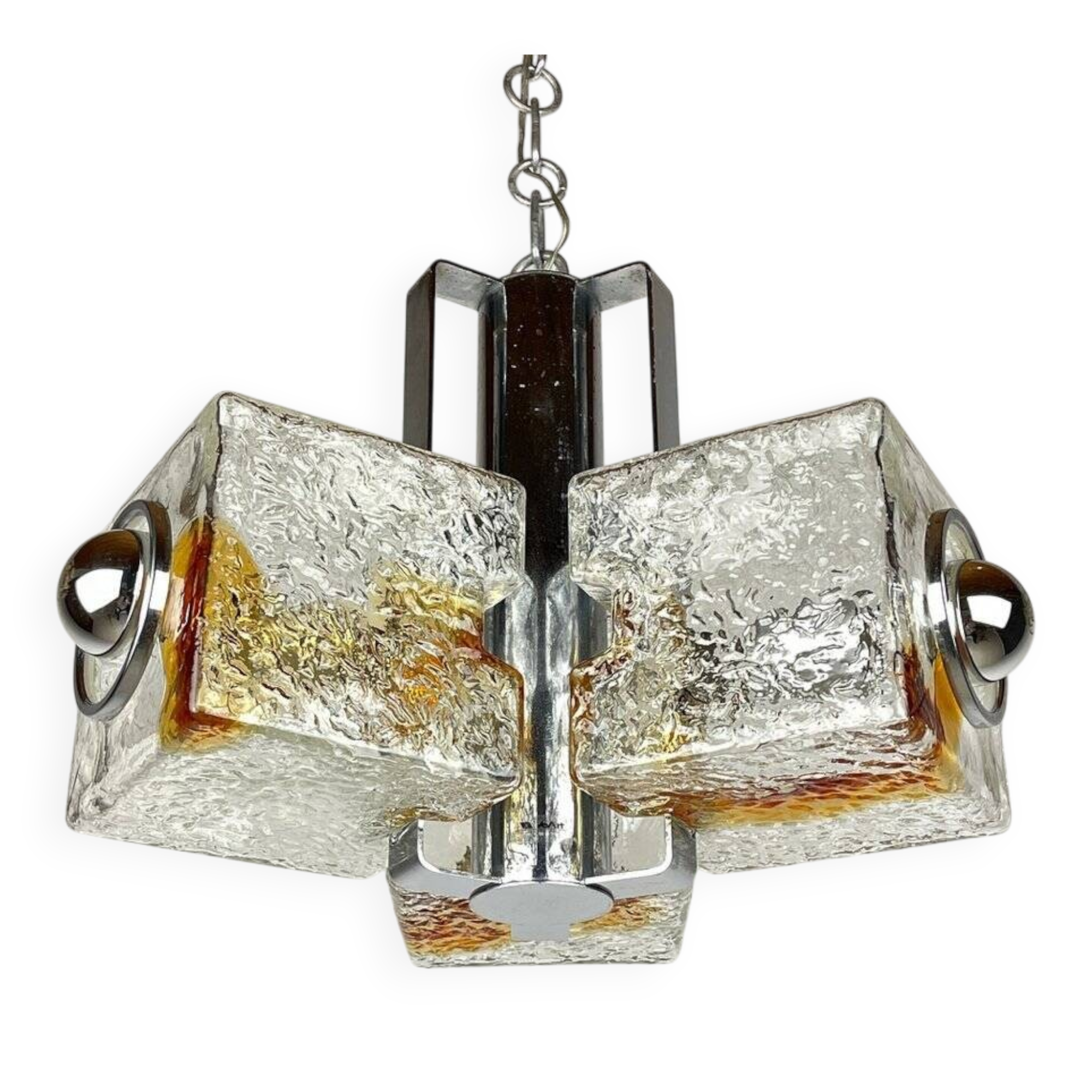 Sculpture Cube Design cut by Toni Zuccheri for Veart, Italy, 1970s