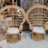Pair of Emmanuelle armchairs Emmanuelle