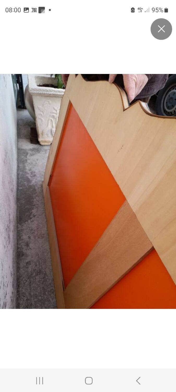 Beveled Venetian brasserie mirror - 1950s