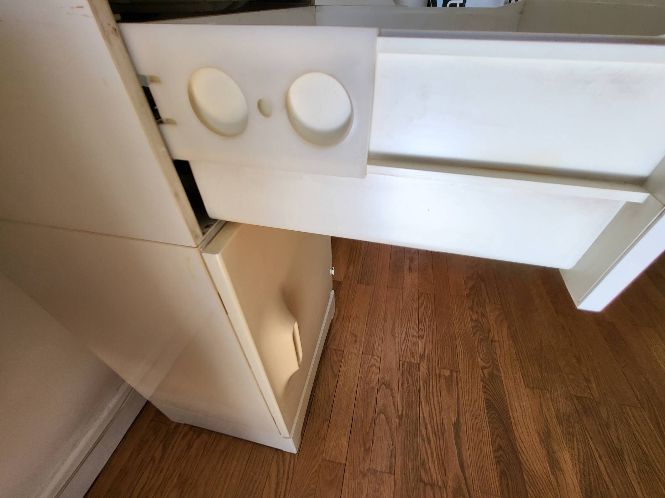 Flair plastic bedside table 1960s Vintage