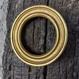 Pair of small round gilded frames