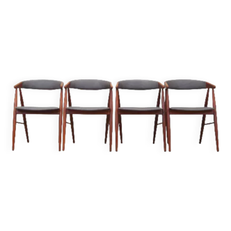 Set of 4 chairs by Ejner Larsen & Aksel Bender Madsen