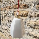 Glass art deco hanging lamp