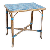 Table en rotin tressée, milieu XXème