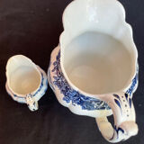 Set of 2 English porcelain pitchers