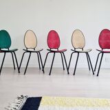Set of 5 50s chairs