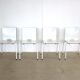 Ensemble de 4 chaises empilables industrielles