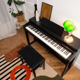 Tapis tufté en laine orange twist fait main 120 x 180