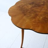 Vintage Swedish Déco birch side table, 1940s