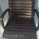 1970 vintage leather swivel office chair