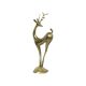 Large vintage brass deer statue sculpture art deco style christmas