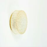 Plafonnier en verre ambré à bulles, style Mid-Century, par H. Tynell pour Limburg, années 1970