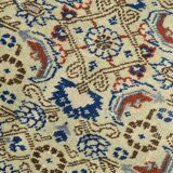 8x11 Vintage Large Blue & Cream Persian Rug, 240x351Cm