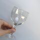 Lot de 5 verres à vin en cristal gravé années 50