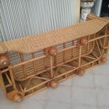 Rattan bench