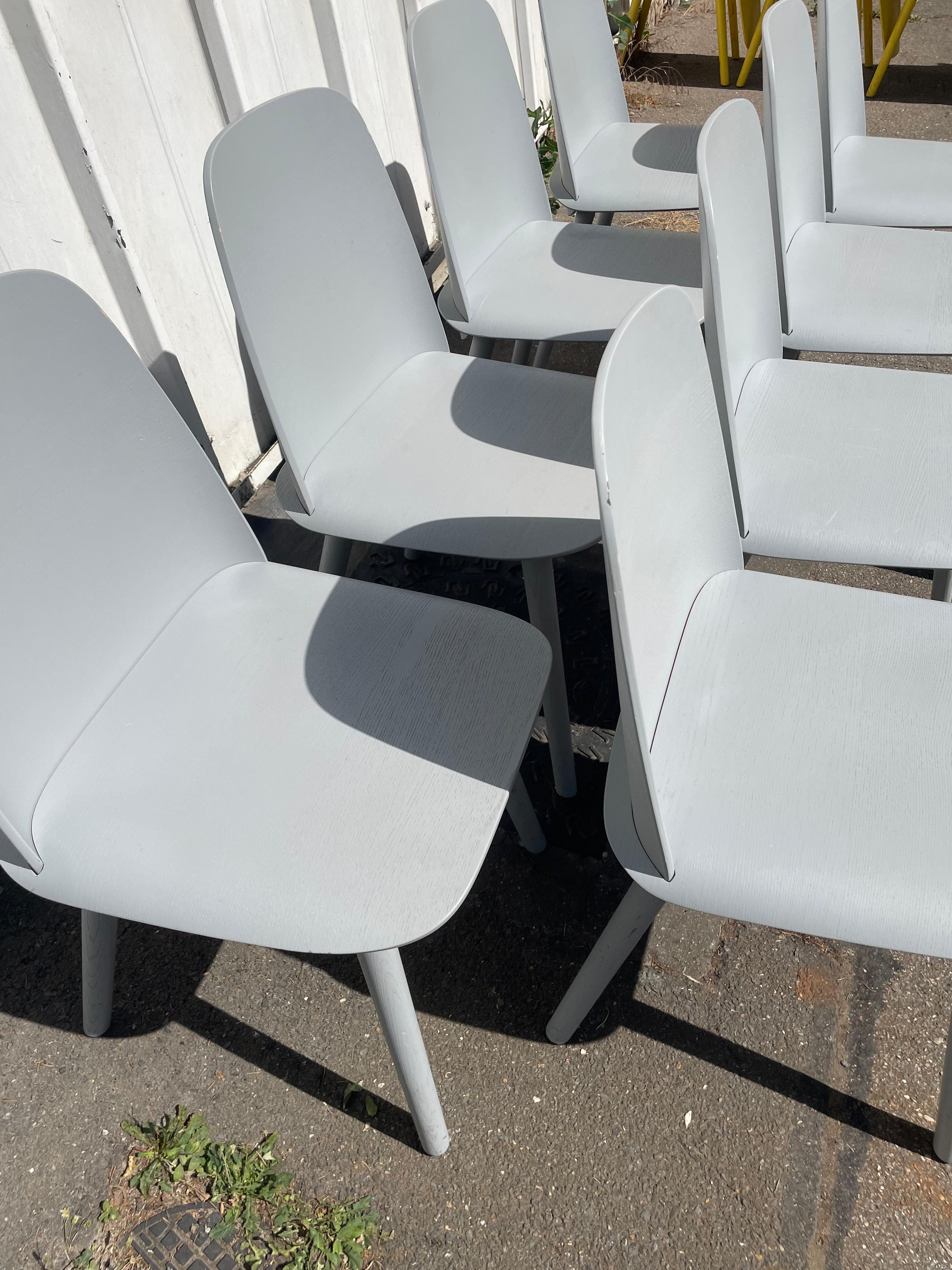 Suite de 8 chaises Nerd Chair, Muuto