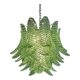Italian Green Felci Murano Glass Chandelier Green by Simoeng for Simoeng