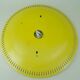 round mid century modern illuminated WALL MIRROR with metal frame 1950s