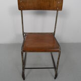 Chaise industrielle pour enfants des années 1950