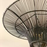 Black rattan pendant light