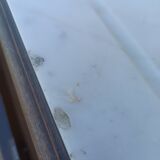 old dresser, white marble tray