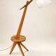 Tripod floor lamp in solid wood - Sweden - 1950