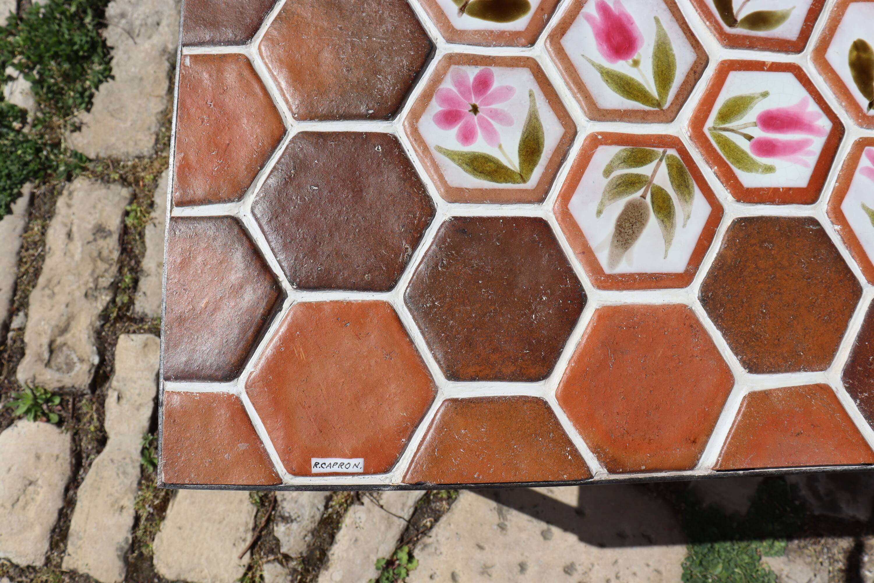Ceramic coffee table by Roger Capron