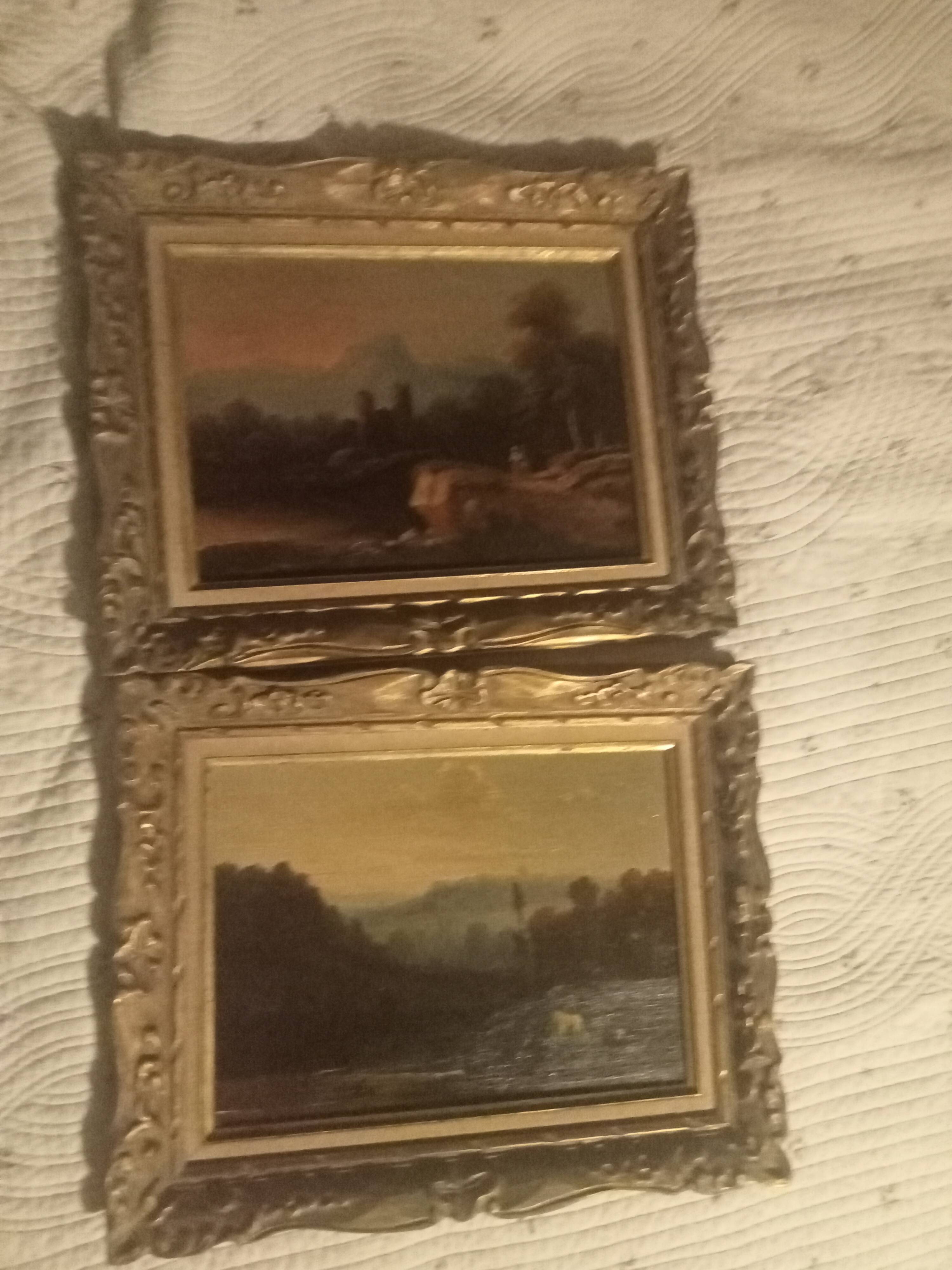 Pair of oil painting on wood