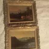 Pair of oil painting on wood