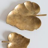 Empty old brass leaf bags