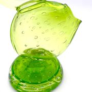 Vase Cactus Sculptural - Murano - Verre Bullicante - Vert vibrant