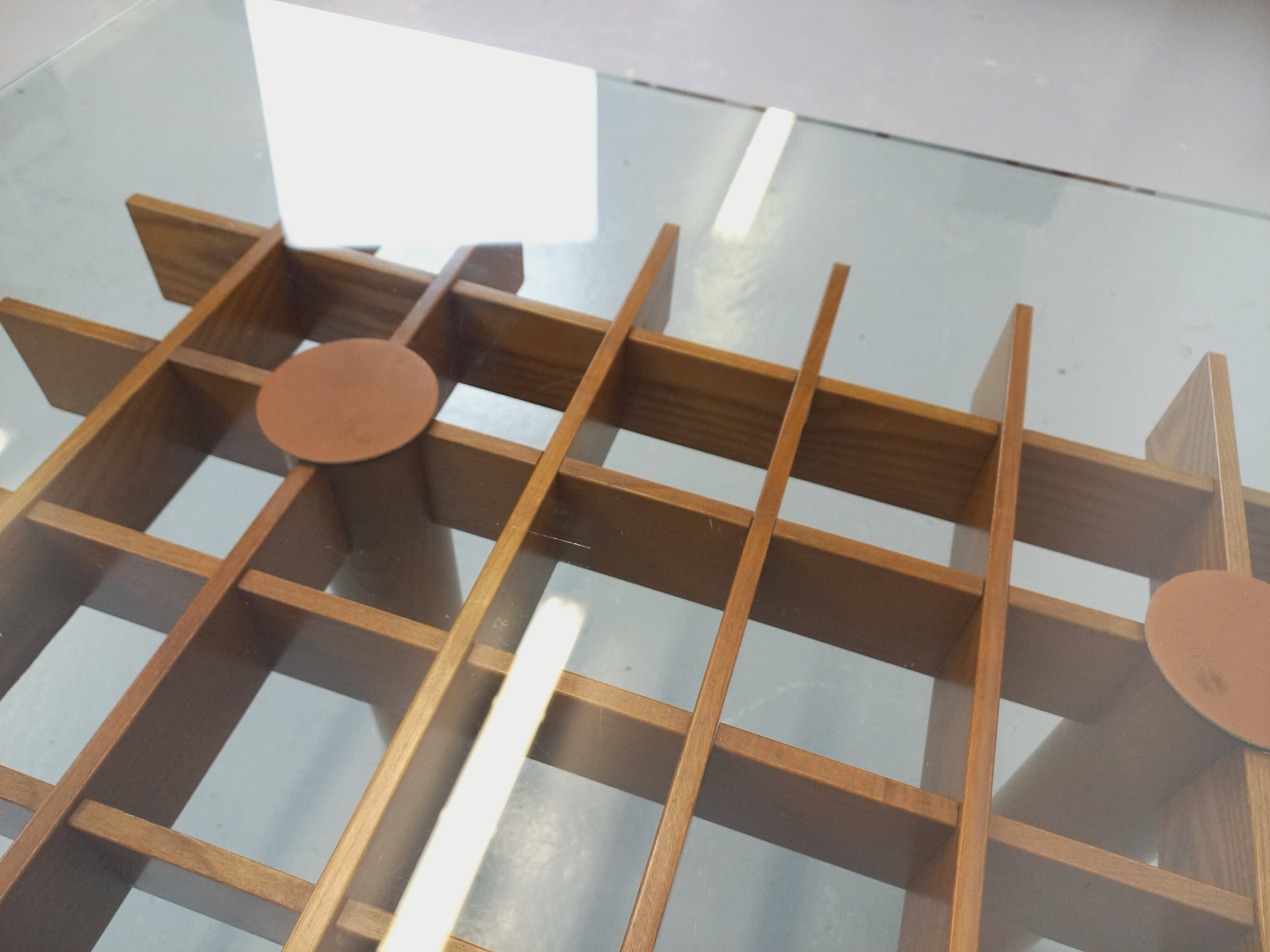 Vintage Italian square coffee table Kyoto by Gianfranco Frattini for Knoll