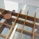 Vintage Italian square coffee table Kyoto by Gianfranco Frattini for Knoll