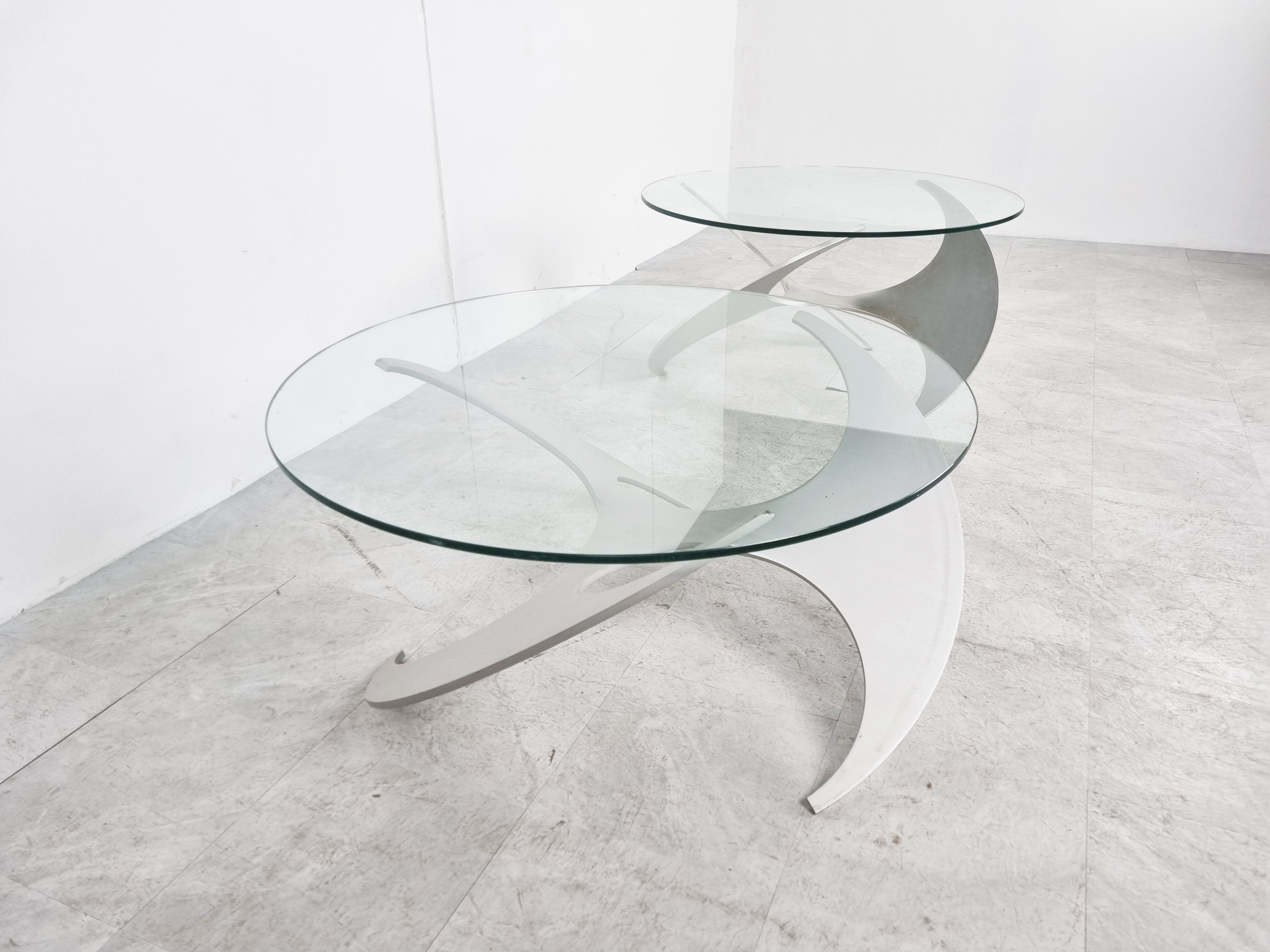 Vintage propellor coffee tables by Knut Hesterberg, 1960s - set of 2