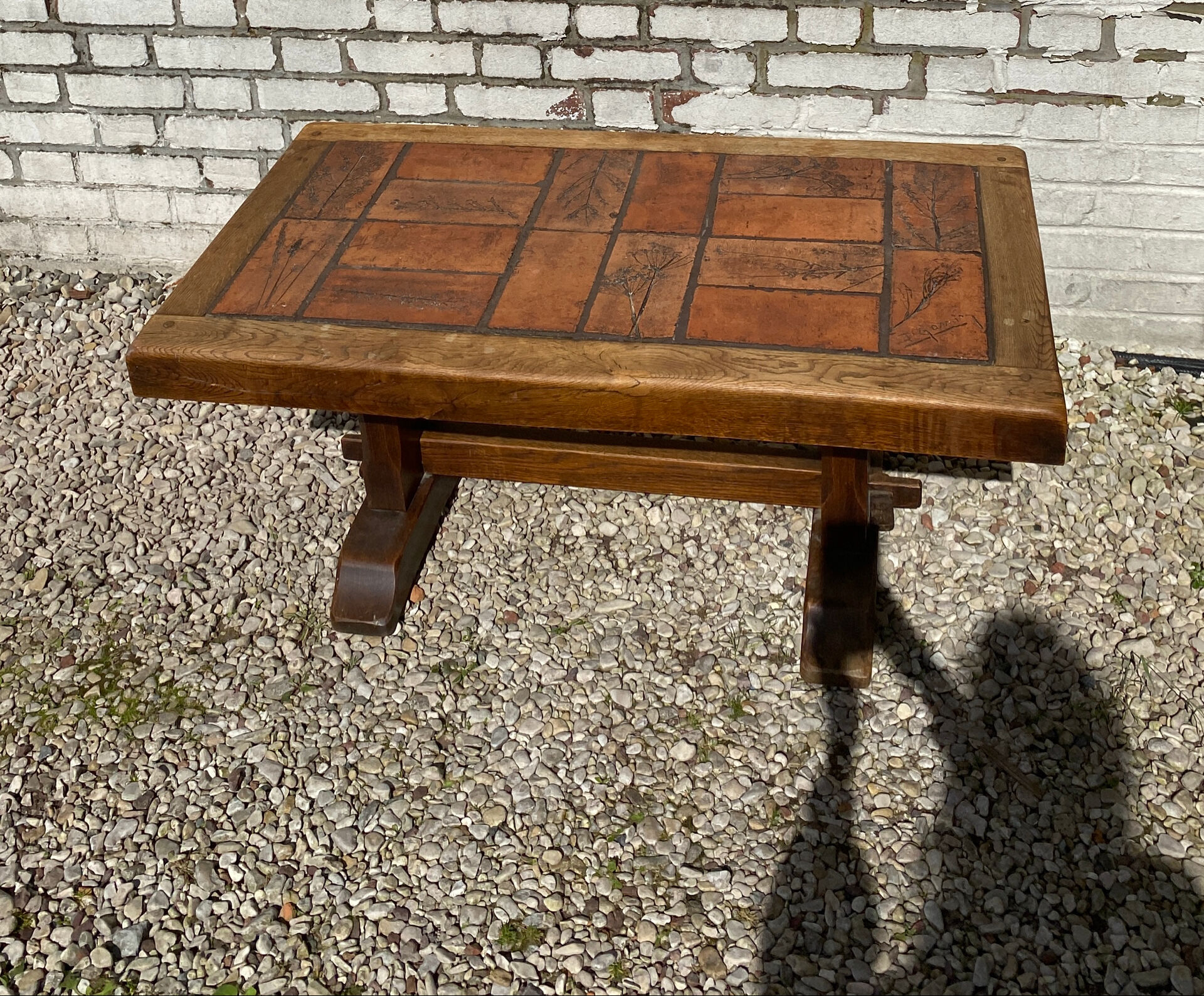 Table basse herbier P. Garnier