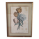 Gravure botanique XIX siècle bouquet de fleurs encadrement parisien