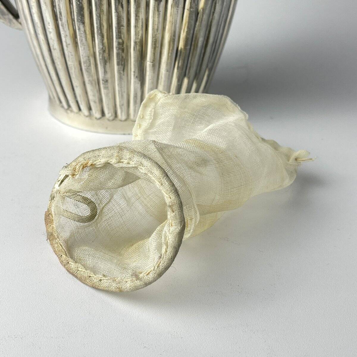 Antique silver-plated coffee pot from Sheffield, 1890s.